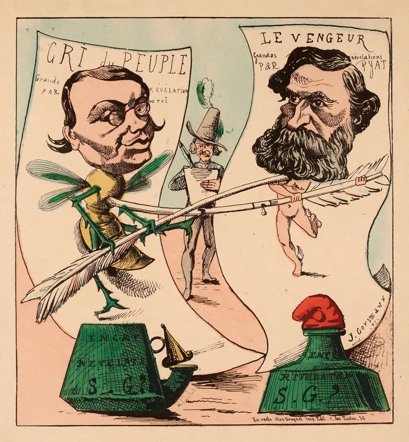 Actualites Un Duel Wall Art by J. Corseaux - High-Resolution Digital Print
