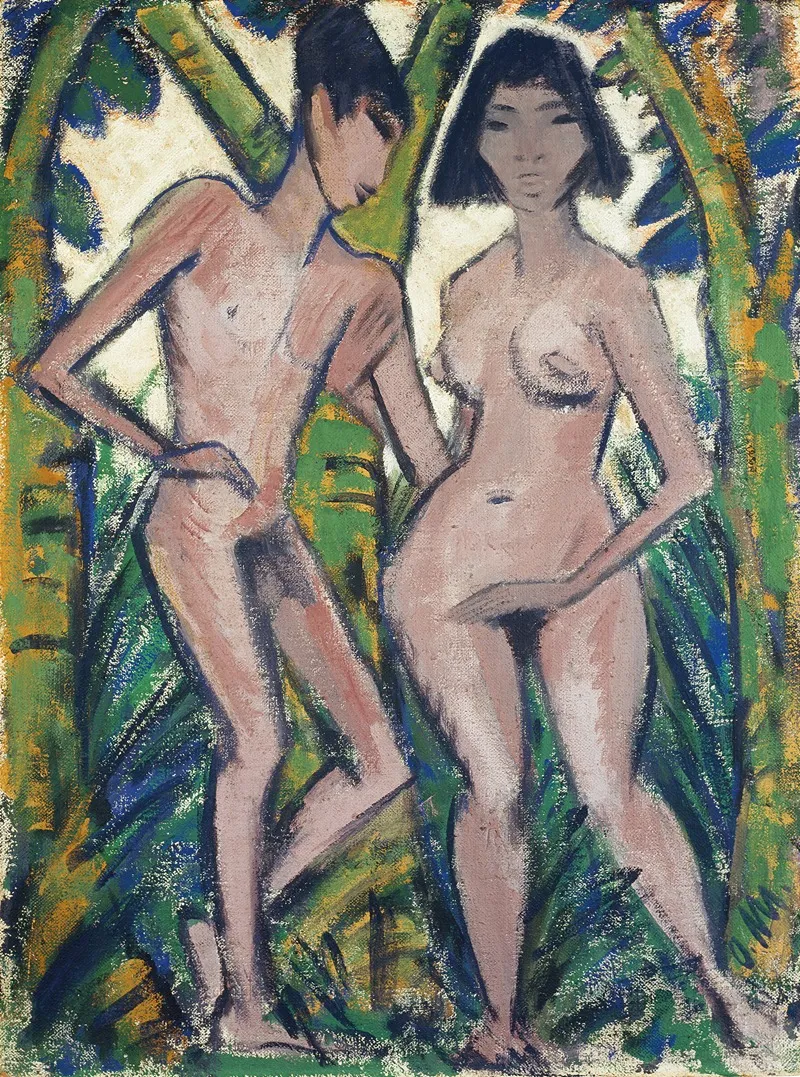 Adam And Eve 39 Wall Art by Otto Mueller - High-Resolution Digital Print
