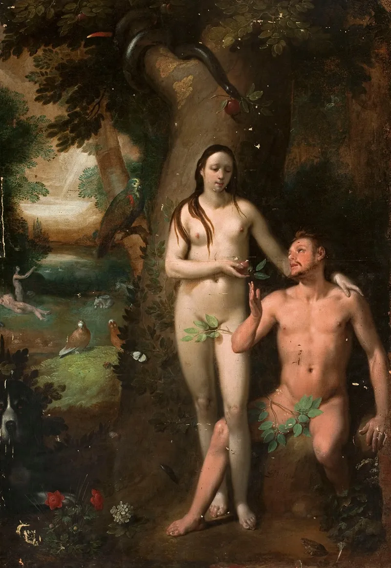 Adam And Eve 43 Wall Art by Cornelis Cornelisz Van Haarlem - High-Resolution Digital Print