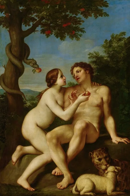 Adam And Eve 4 Wall Art by Marcantonio Franceschini - High-Resolution Digital Print