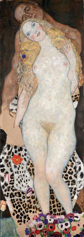 Adam And Eve 6 Wall Art by Gustav Klimt - High-Resolution Digital Print