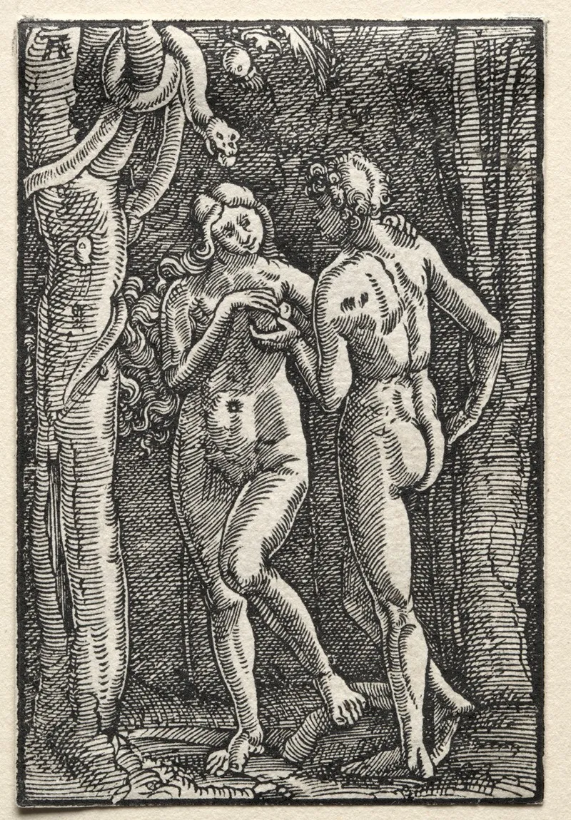 Adam And Eve Eating The Forbidden Fruit