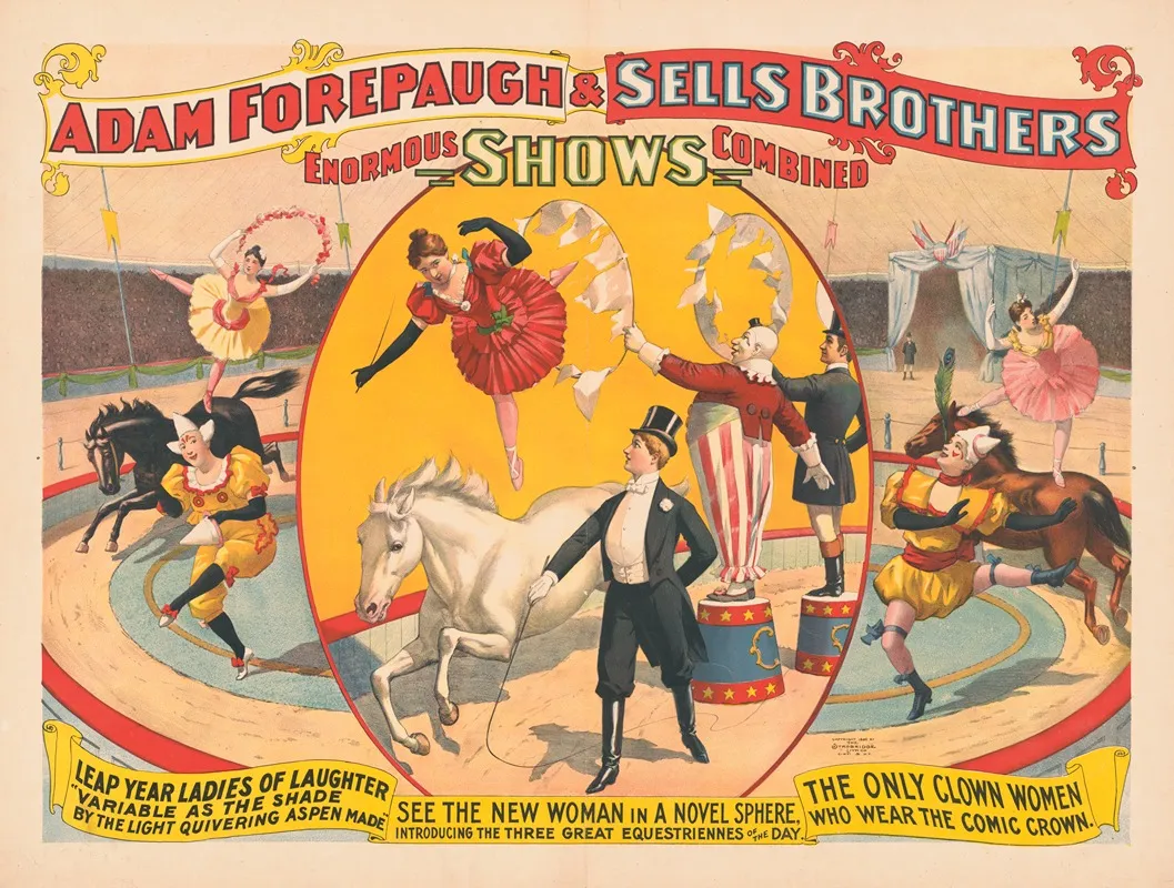 Adam Forepaugh Sells Brothers Enormous Shows Combined