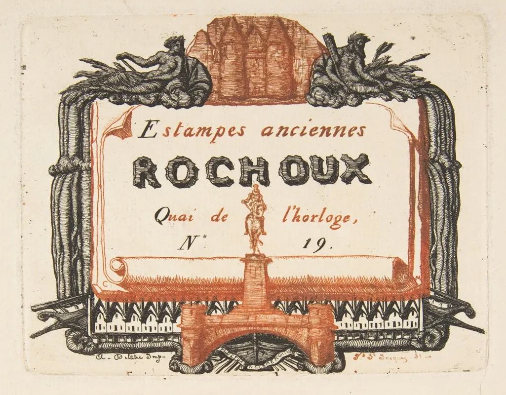 Address Card Of The Printseller Rochoux