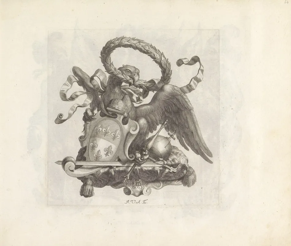 Adelaar Met Het Wapen Van De Doge Van Venetie Wall Art by Robert van Audenaerde - High-Resolution Digital Print