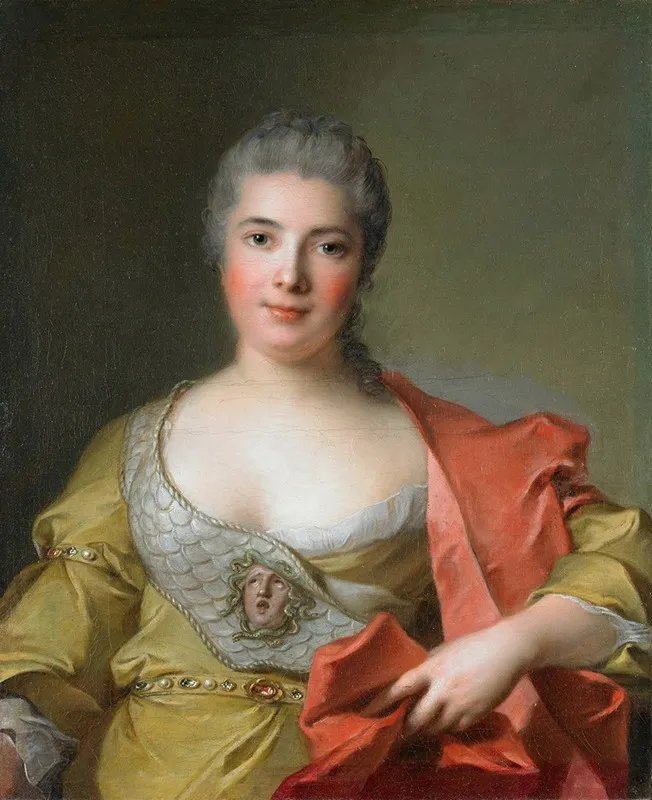 Adelaide Julie Mirleau De Neuville Wall Art by Jean-Marc Nattier - High-Resolution Digital Print
