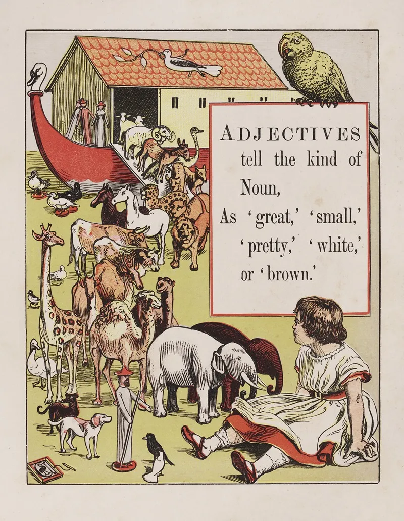 Adjectives Wall Art by Walter Crane - High-Resolution Digital Print