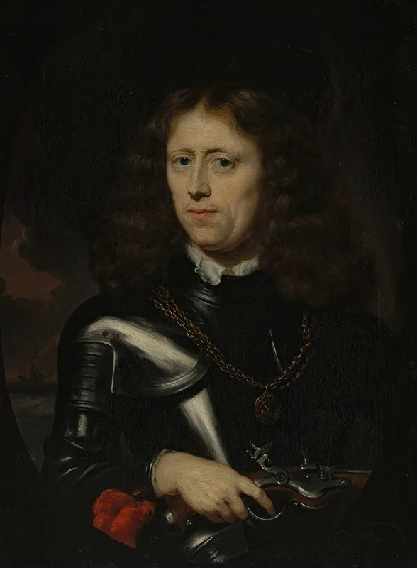 Admiral Jacob Binkes Born About 1640 Died 1677 Wall Art by Nicolaes Maes - High-Resolution Digital Print
