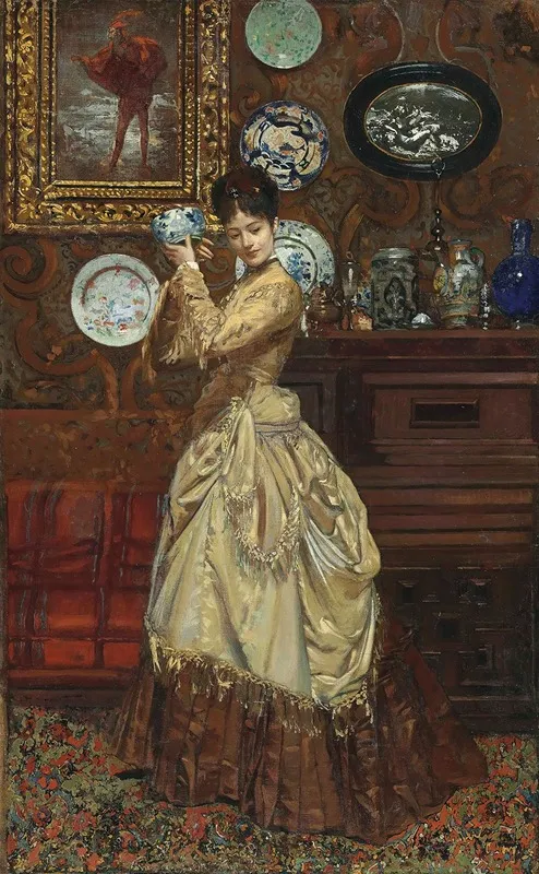 Admiring The Porcelain