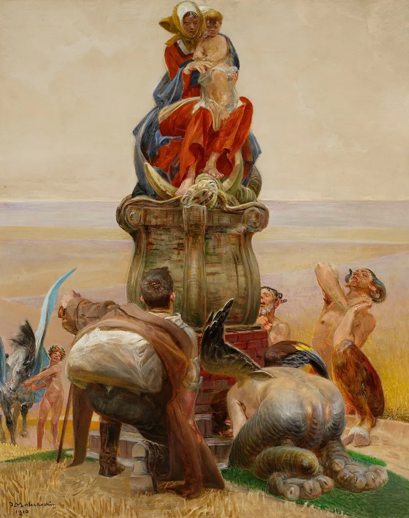 Adoration Of Madonna Wall Art by Jacek Malczewski - High-Resolution Digital Print