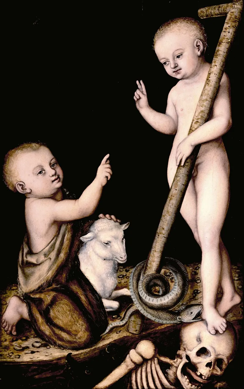 Adoration Of The Child Jesus By St John The Baptist