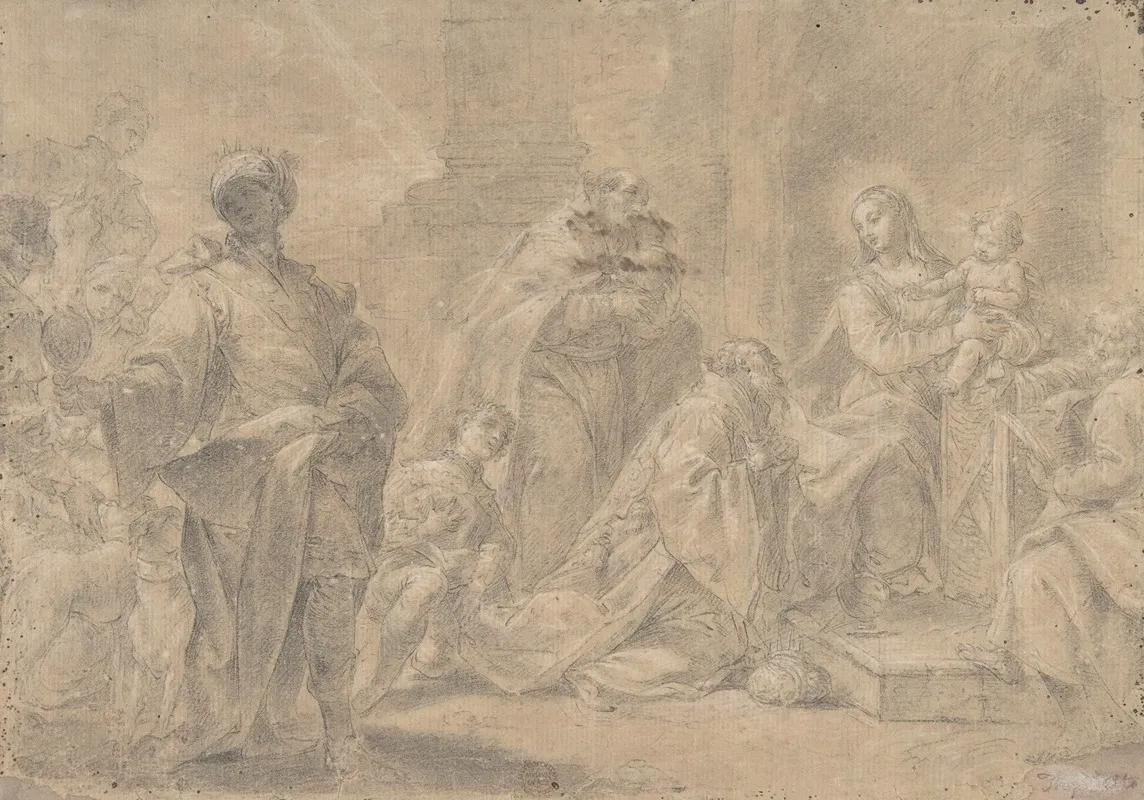 Adoration Of The Magi 23 Wall Art by Ercole Graziani the Younger - High-Resolution Digital Print