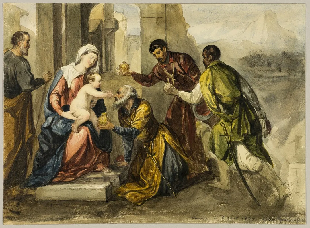 Adoration Of The Magi 32 Wall Art by After Bonifacio Veronese - High-Resolution Digital Print