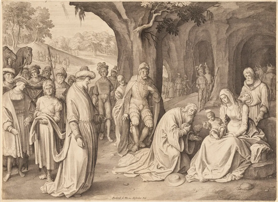 Adoration Of The Magi 66 Wall Art by Nicolaes de Bruyn - High-Resolution Digital Print
