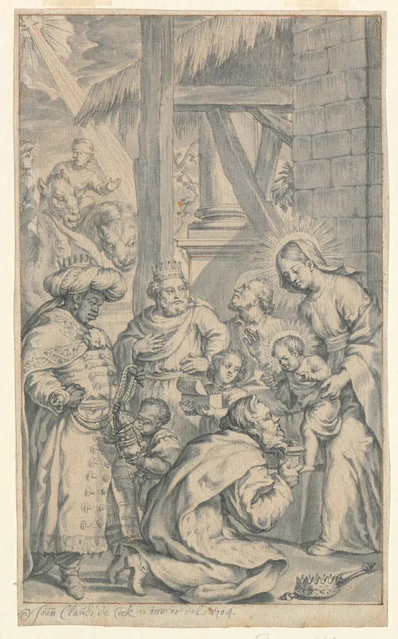 Adoration Of The Magi 68 Wall Art by Jan Claudius de Cock - High-Resolution Digital Print