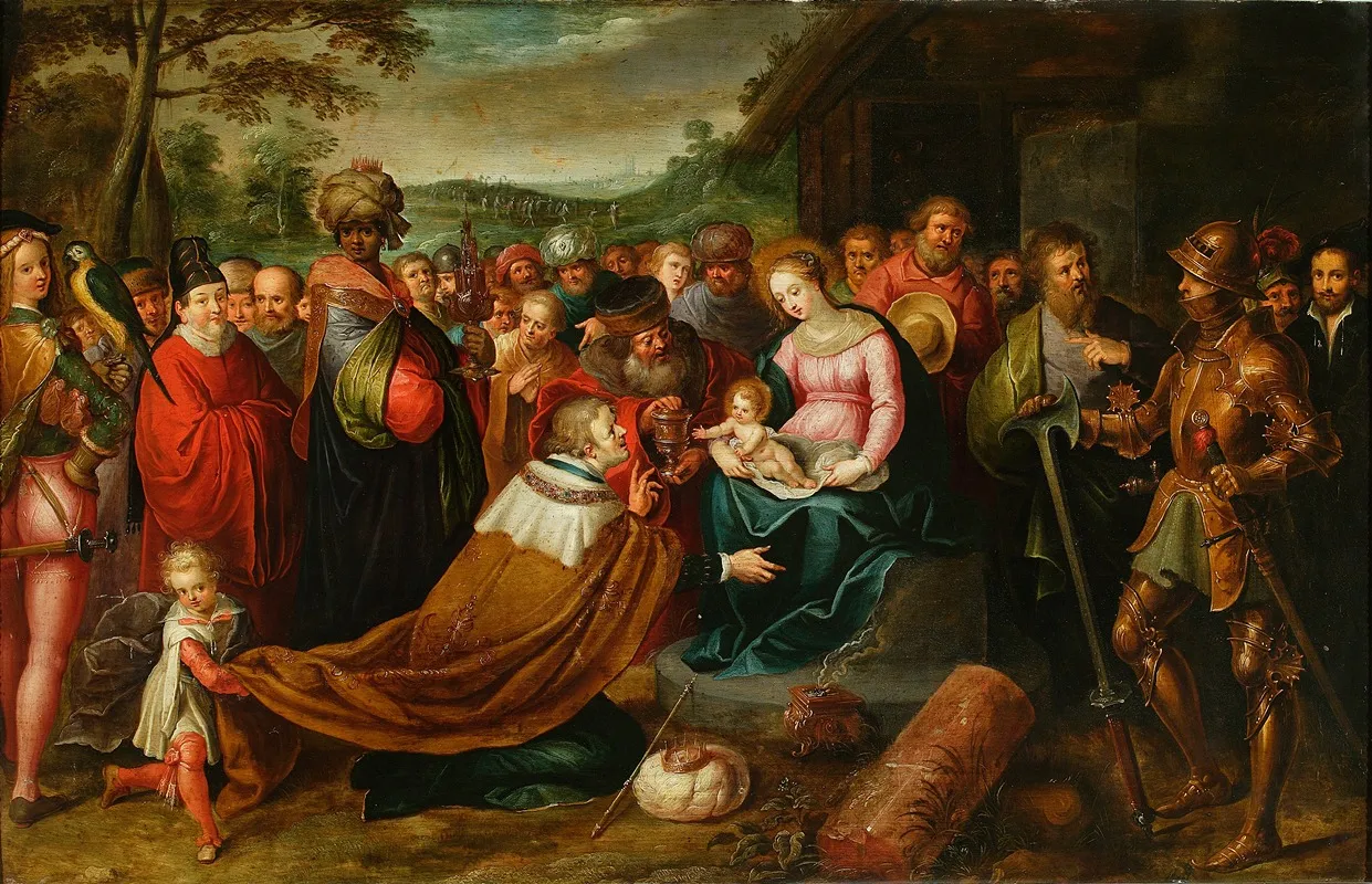Adoration Of The Magi Matthew 2 10 11 2 Wall Art by Frans Francken the Younger - High-Resolution Digital Print