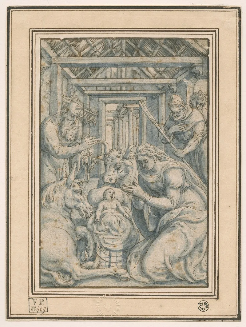 Adoration Of The Shepherd 2 Wall Art by Gerard van Groeningen - High-Resolution Digital Print