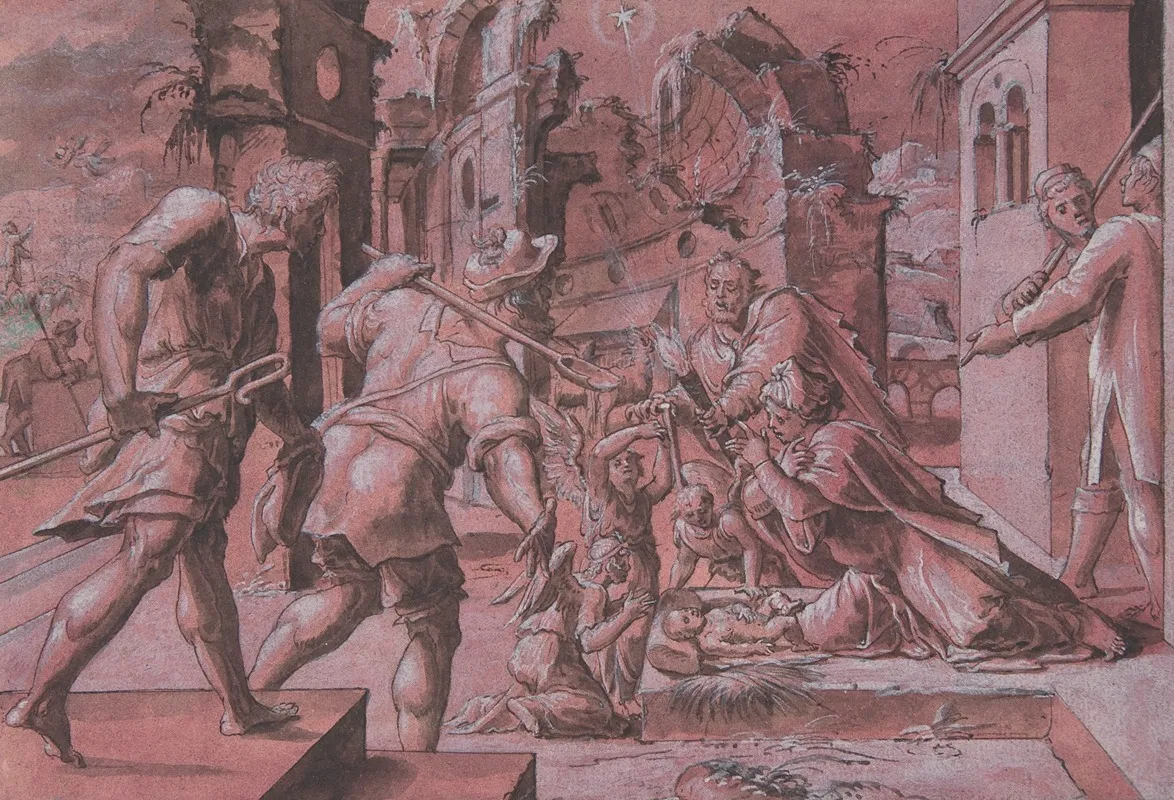 Adoration Of The Shepherds 33 Wall Art by Master of Liechtenstein - High-Resolution Digital Print