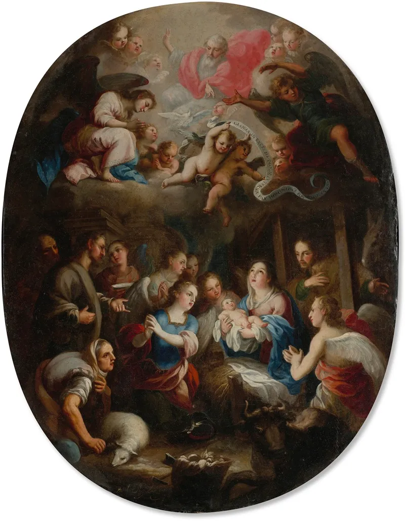 Adoration Of The Shepherds 40 Wall Art by Juan Francisco de Aguilera - High-Resolution Digital Print