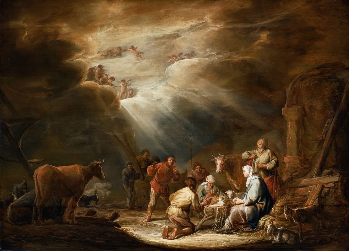 Adoration Of The Shepherds 5 Wall Art by Benjamin Gerritsz. Cuyp - High-Resolution Digital Print