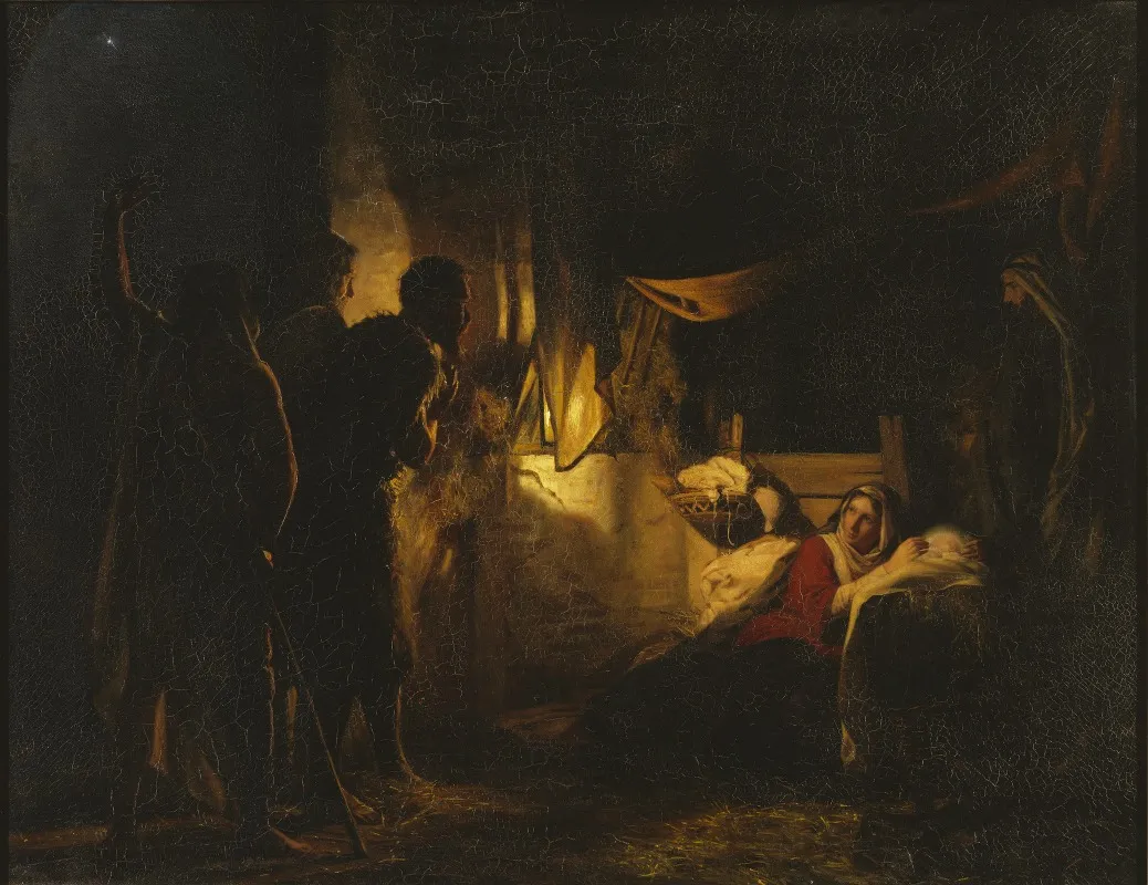 Adoration Of The Shepherds 65 Wall Art by Carl Bloch - High-Resolution Digital Print