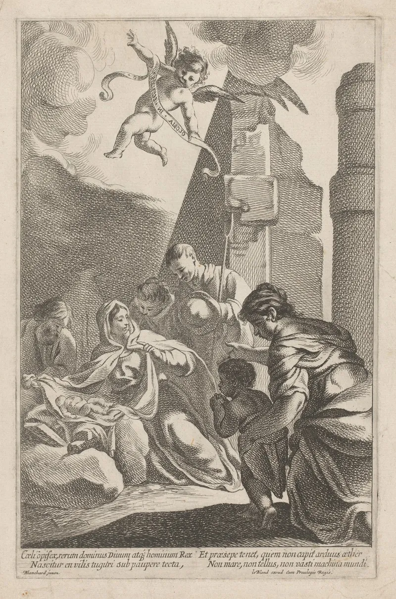Adoration Of The Shepherds 68 Wall Art by Antoine Garnier - High-Resolution Digital Print