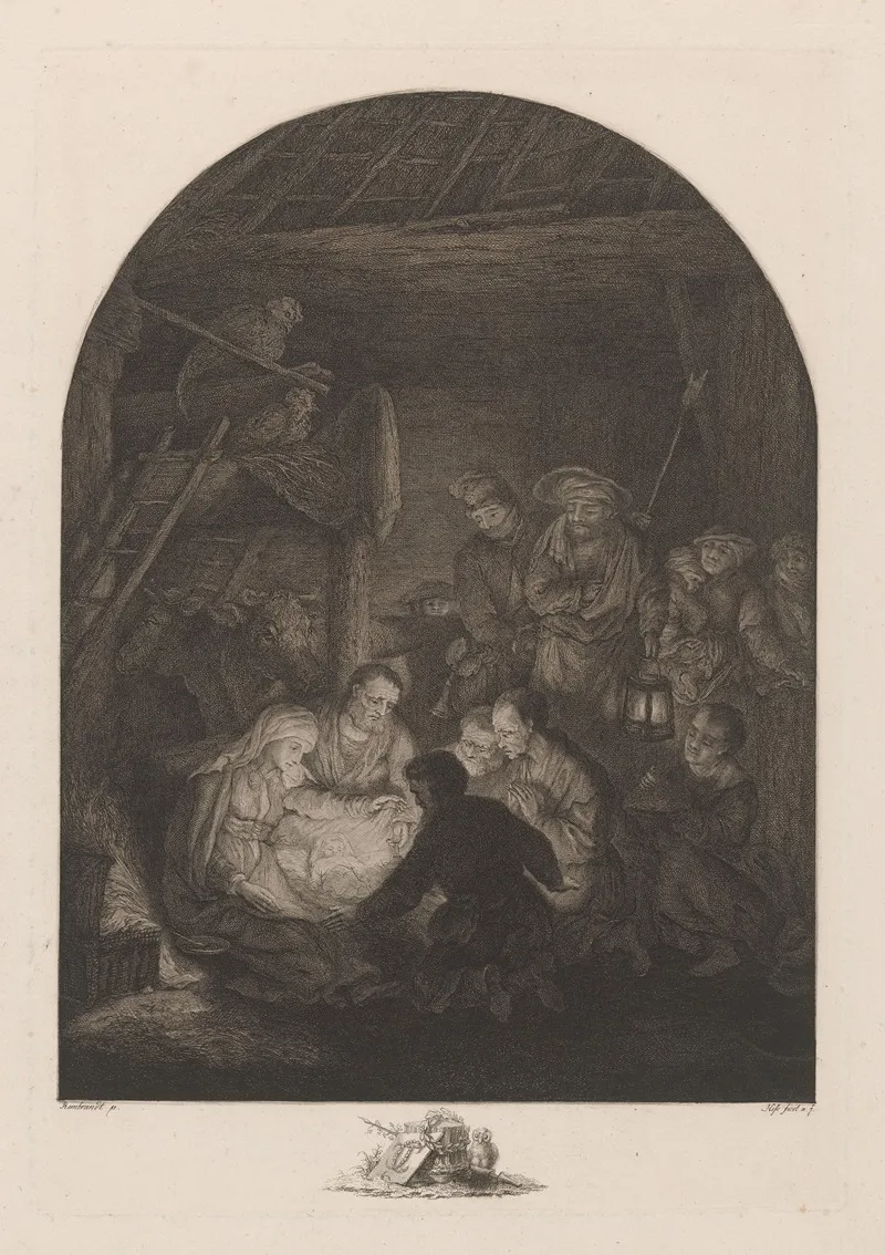 Adoration Of The Shepherds 69 Wall Art by Carl Ernst Christoph Hess - High-Resolution Digital Print