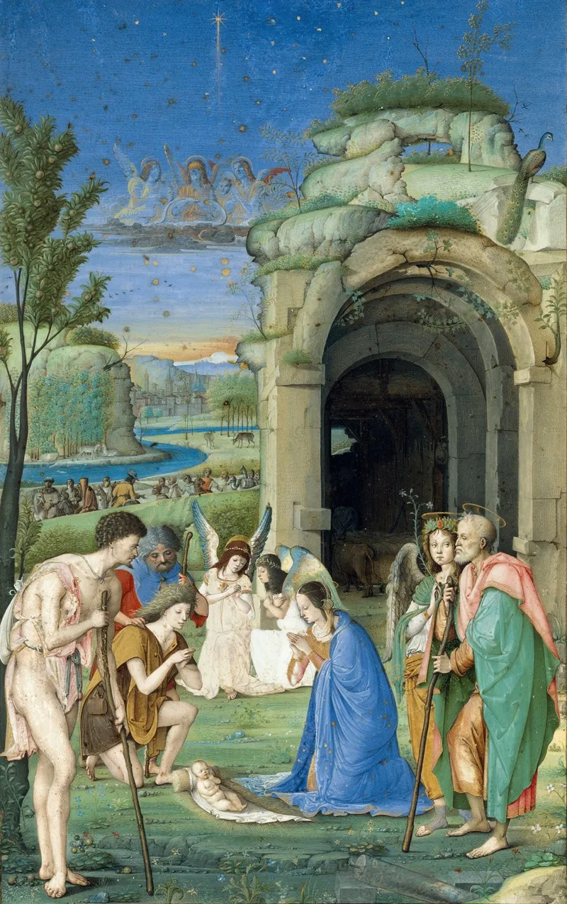 Adoration Of The Shepherds 70 Wall Art by Francesco Marmitta - High-Resolution Digital Print