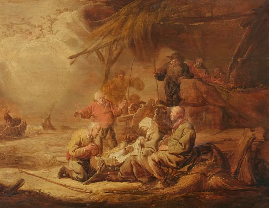 Adoration Of The Shepherds 76 Wall Art by Benjamin Gerritsz. Cuyp - High-Resolution Digital Print