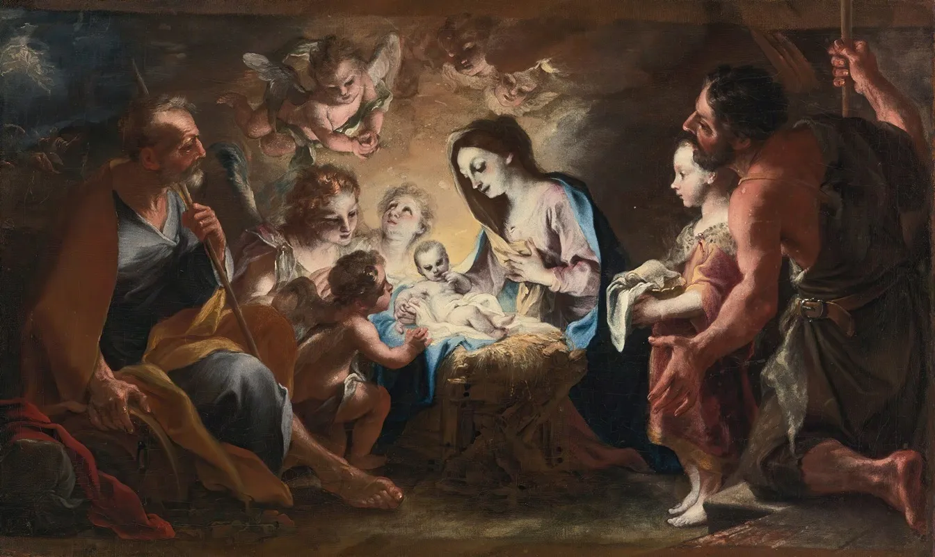Adoration Of The Shepherds 7 Wall Art by Stefano Maria Legnani - High-Resolution Digital Print