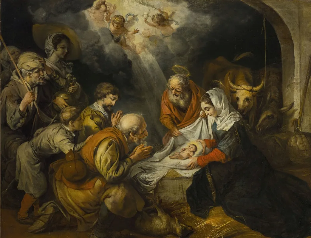Adoration Of The Shepherds Luke 2 16 17 Wall Art by Barent Fabritius - High-Resolution Digital Print