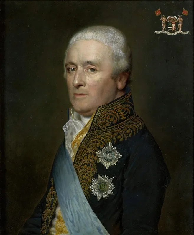 Adriaen Pieter Twent 1745 1816 Count Of Rosenburg Minister Of Inland Waters Minister Of The Interior And Chamberlain To King Louis Napoleon Wall Art by Willem Bartel van der Kooi - High-Resolution Digital Print