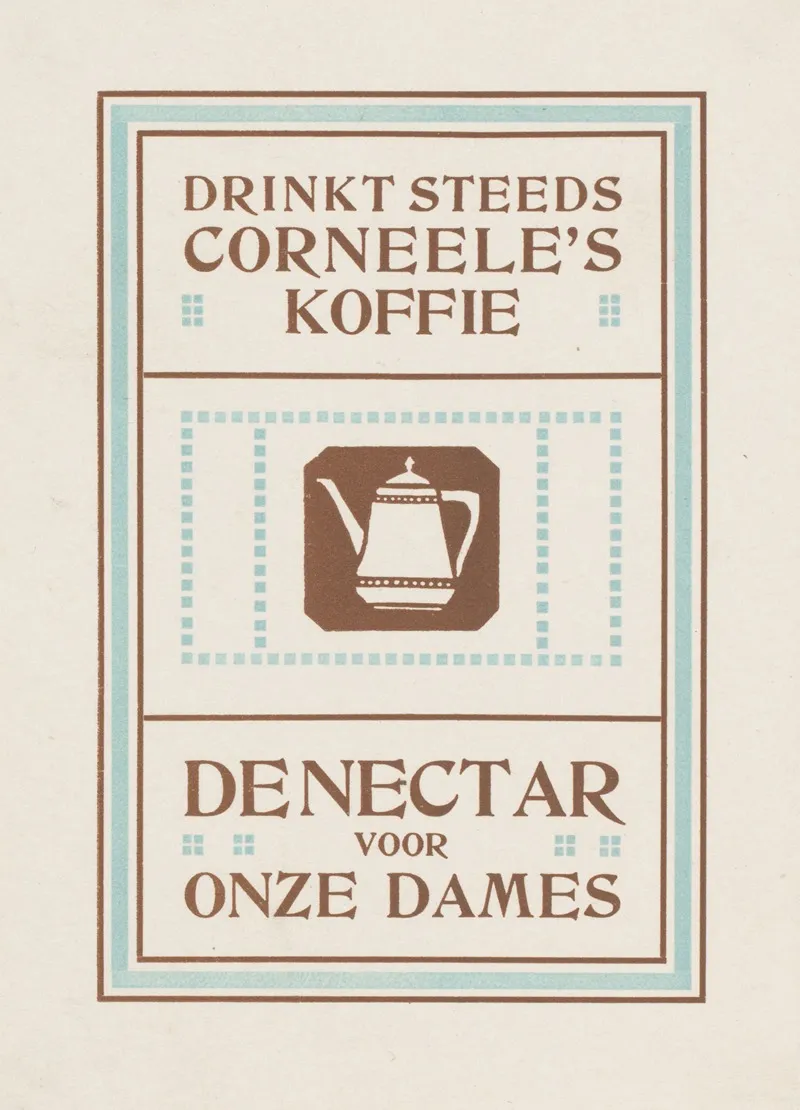 Advertentie Voor Corneeles Koffie Wall Art by Reinier Willem Petrus de Vries - High-Resolution Digital Print