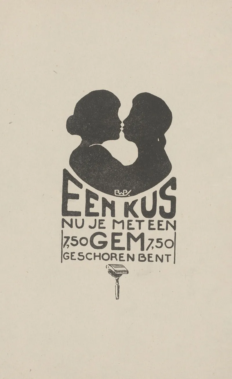 Advertentie Voor Gem Safety Razor Wall Art by Reinier Willem Petrus de Vries - High-Resolution Digital Print