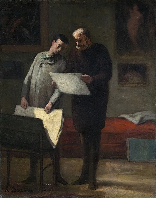 Advice To A Young Artist Wall Art by Honoré Daumier - High-Resolution Digital Print