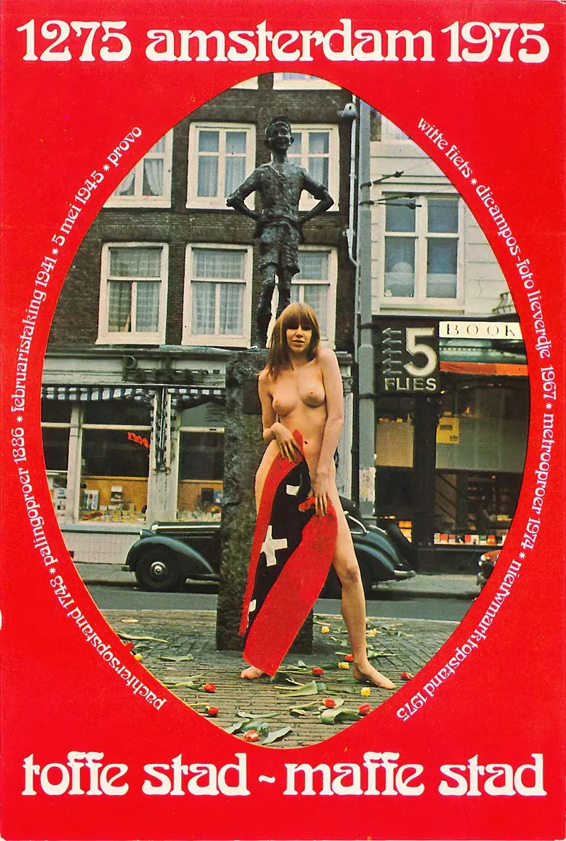 Affiche Amsterdam 1275 1975 Toffe Stad Maffe Stad Wall Art by Peter Dicampos - High-Resolution Digital Print