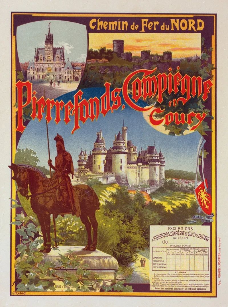 Affiche Pour La Cie Du Nord Pierrefonds