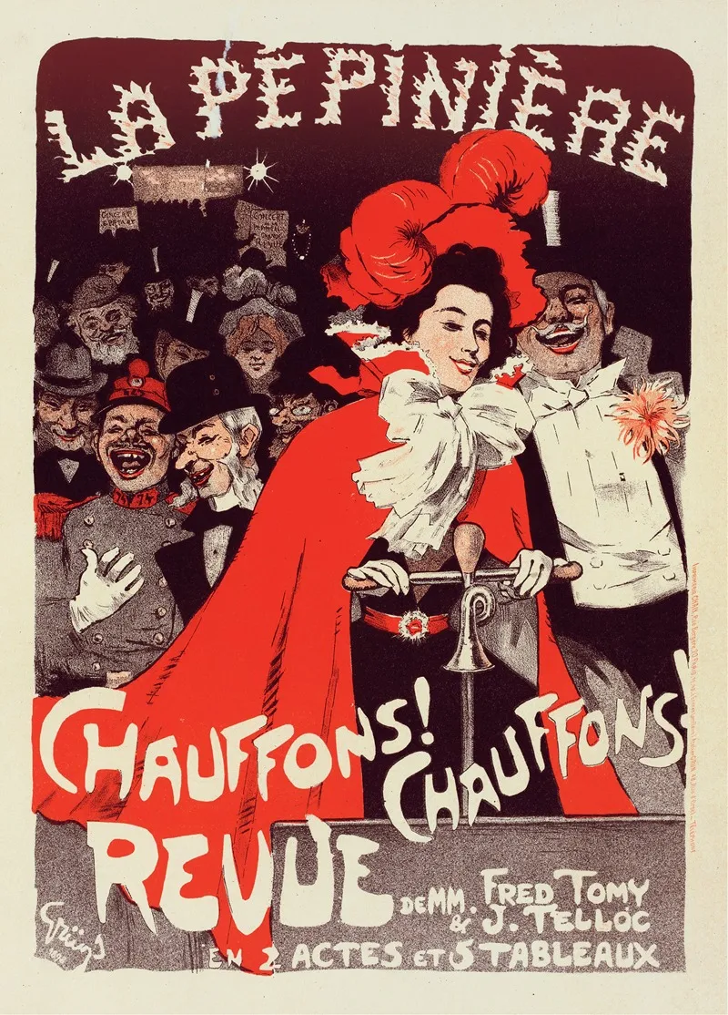 Affiche Pour Le Concert De La Pepiniere Chauffons Chauffons Wall Art by Jules-Alexandre Grün - High-Resolution Digital Print
