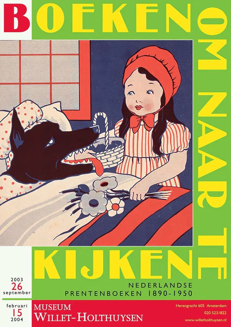 Affiche Tentoonstelling Boeken Om Naar Te Kijken Nederlandse Prentenboeken 1890 1950 Wall Art by Erwin van Wanrooy - High-Resolution Digital Print