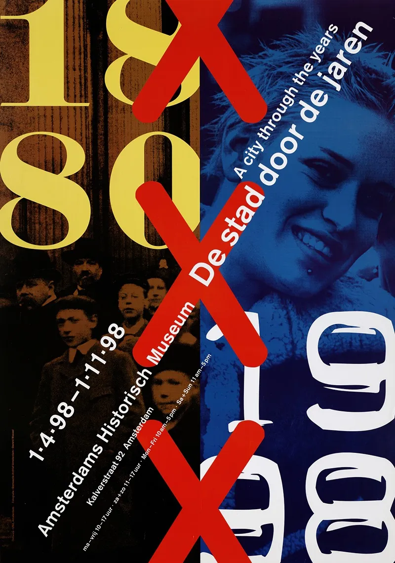 Affiche Tentoonstelling De Stad Door De Jaren Wall Art by Amsterdam UNA - High-Resolution Digital Print