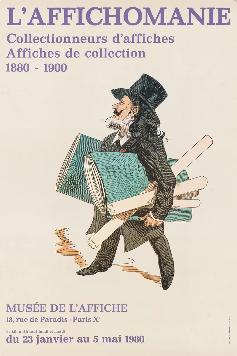 Affiche Voor De Tentoonstelling Laffichomanie In Het Musee De Laffiche 1980 2