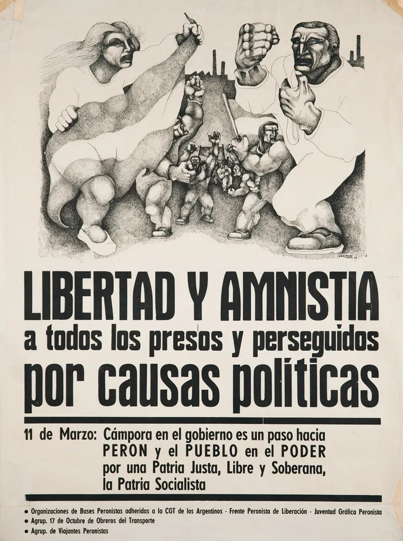 Afiche Libertad Y Amnistia Wall Art by Ricardo Carpani - High-Resolution Digital Print