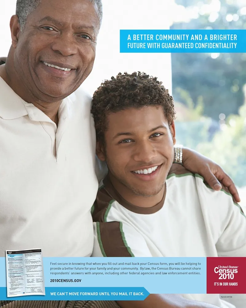 African American Confidentiality Poster by Bureau of the Census - High-Resolution Digital Print