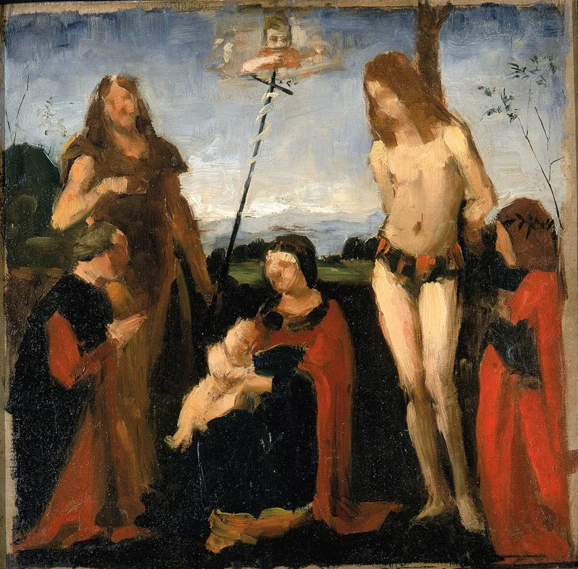 After Boltraffio Sacra Conversazione Wall Art by Kenyon Cox - High-Resolution Digital Print
