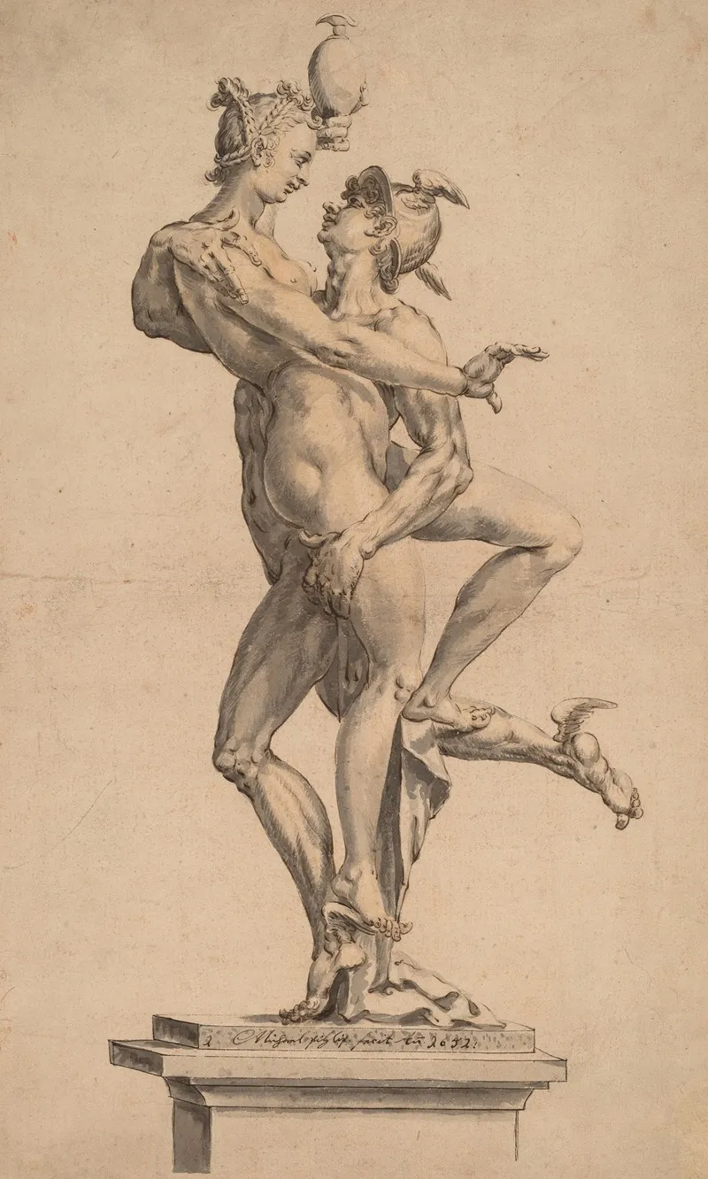 After Jan Muller Mercury Abducting Psyche Wall Art by Michael Philip I - High-Resolution Digital Print