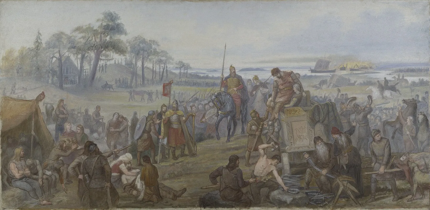 After The Battle Of Fyrisvall Wall Art by Mårten Eskil Winge - High-Resolution Digital Print