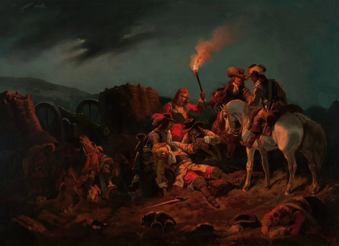 After The Battle The Swedes In Poland In 1655 Wall Art by Henryk Pillati - High-Resolution Digital Print
