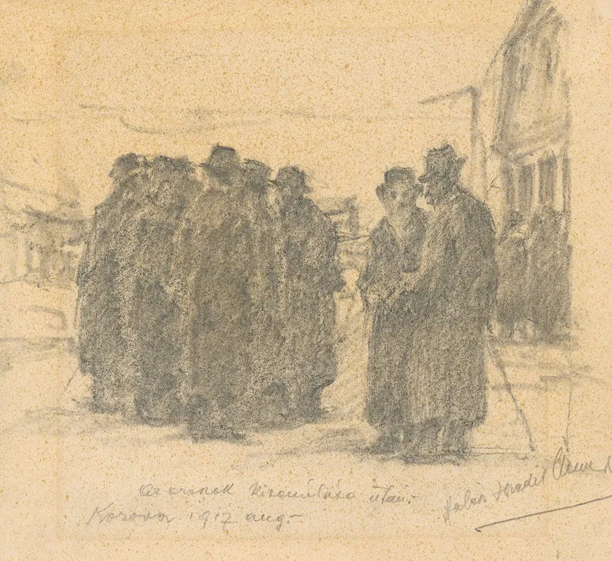 After The Retreat Of The Russian Army Group Of Halic Jews