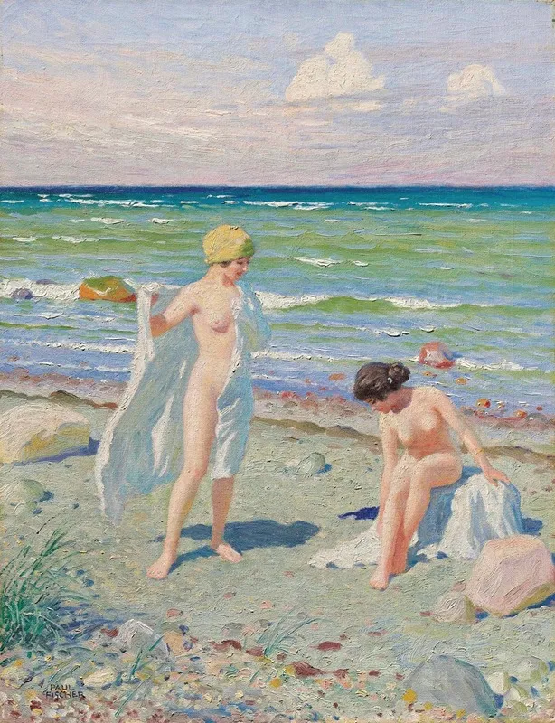 After The Swim Wall Art by Paul Fischer - High-Resolution Digital Print