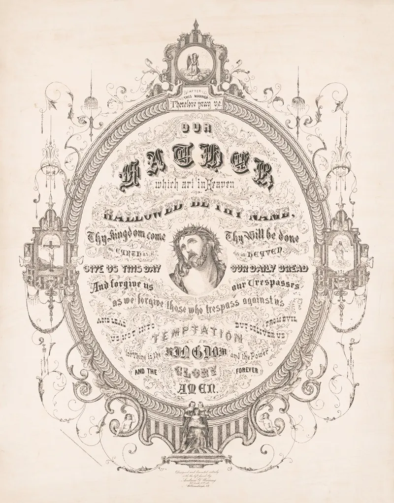 After This Manner Therefore Pray Ye Wall Art by Maurice Autograph Cylinder - High-Resolution Digital Print